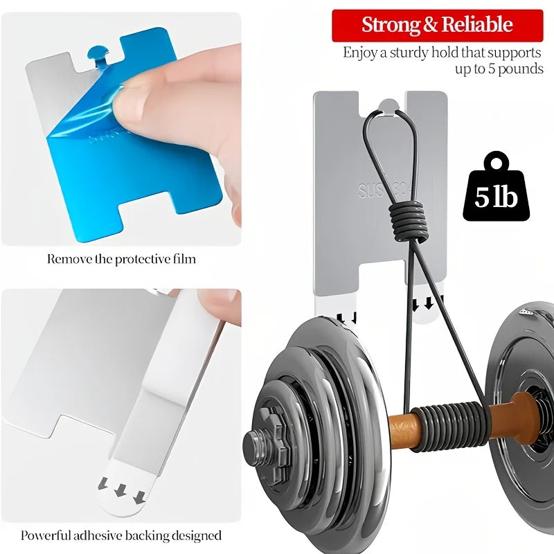 Stainless Steel Picture Frame Hooks | Easy Wall Mount Picture Frame Hooks QXL