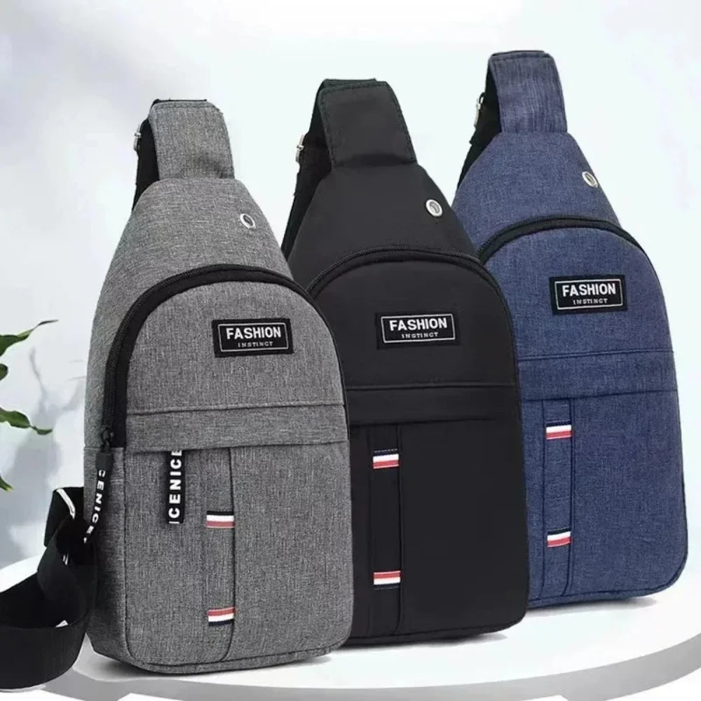 Men's Waterproof Canvas Fanny Pack | Crossbody Waist Bag Crossbody Waist Bag QXL