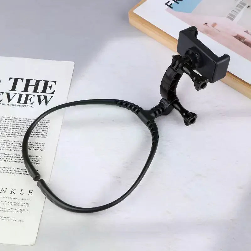 2-in-1 Neck Mount for Action Camera & Phone | Universal Camera Neck Mount QXL