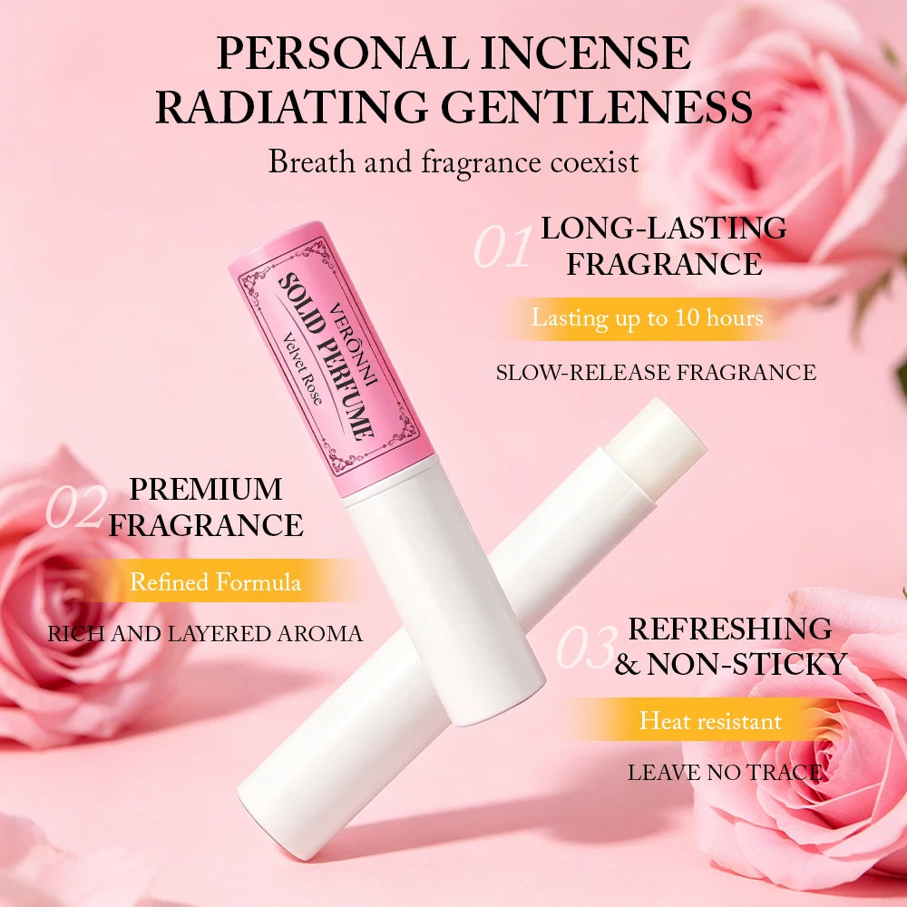 3-Pack Solid Perfume Sticks | Citrus Rose Woody Travel Balm Solid Perfume Balm QXL