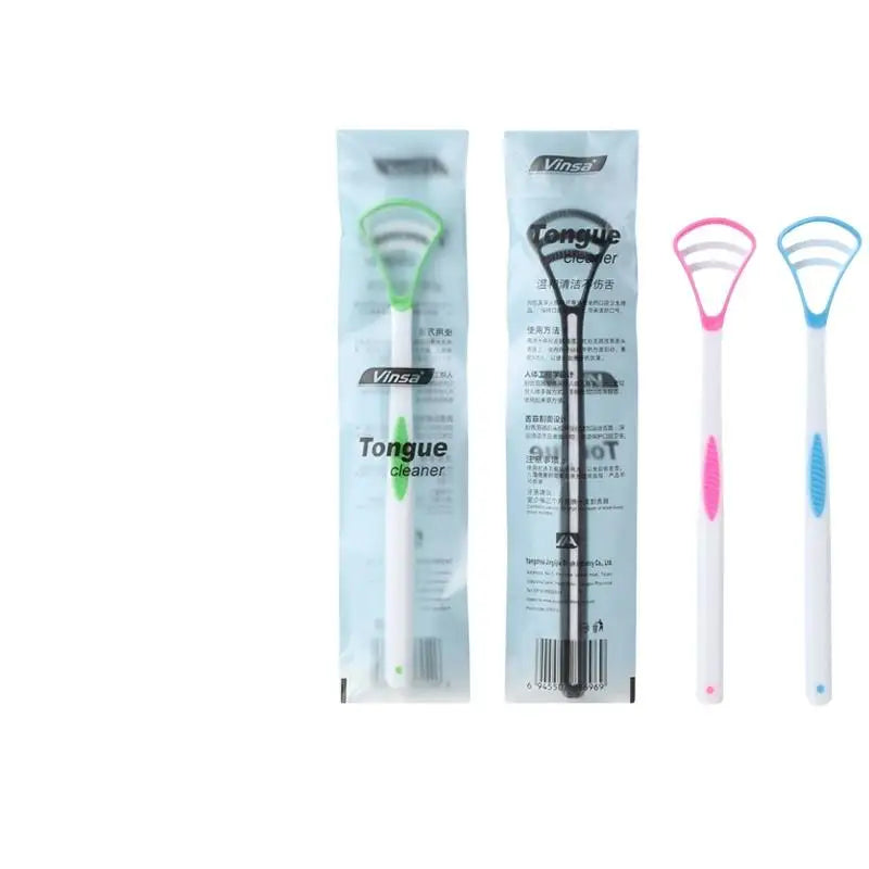 Ergonomic Silicone Tongue Scraper | Daily Oral Hygiene Tool Tongue Scraper QXL