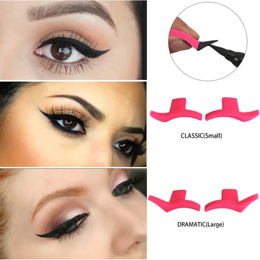 Cat Eye Eyeliner Stamp & Wing Stencil Tool | 1 Pair Eyeliner Stamp Tool QXL