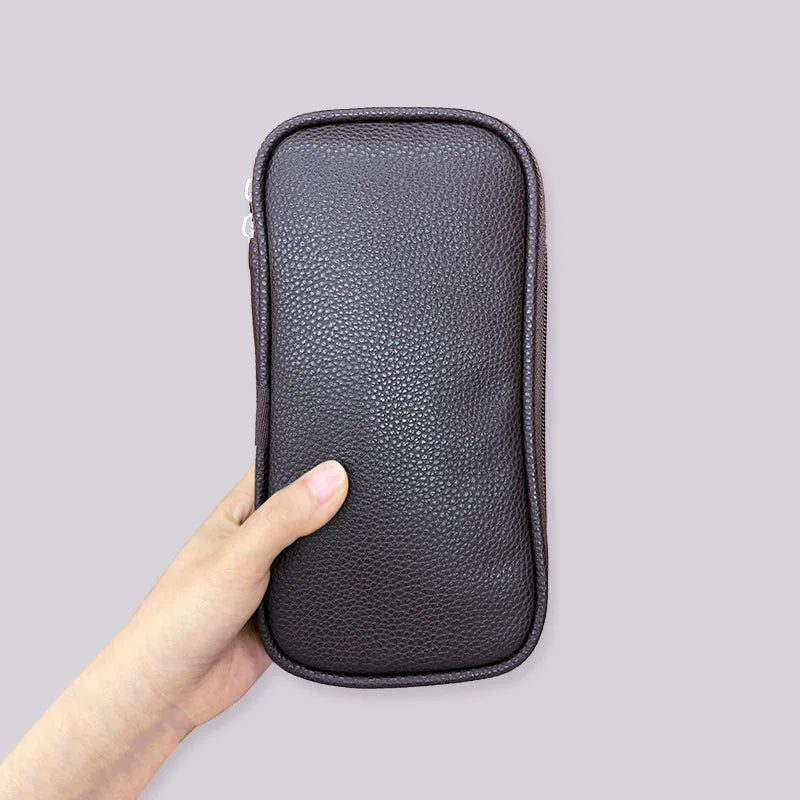 Portable Makeup Brush Storage Bag | PU & Polyester Organizer Makeup Brush Bag QXL