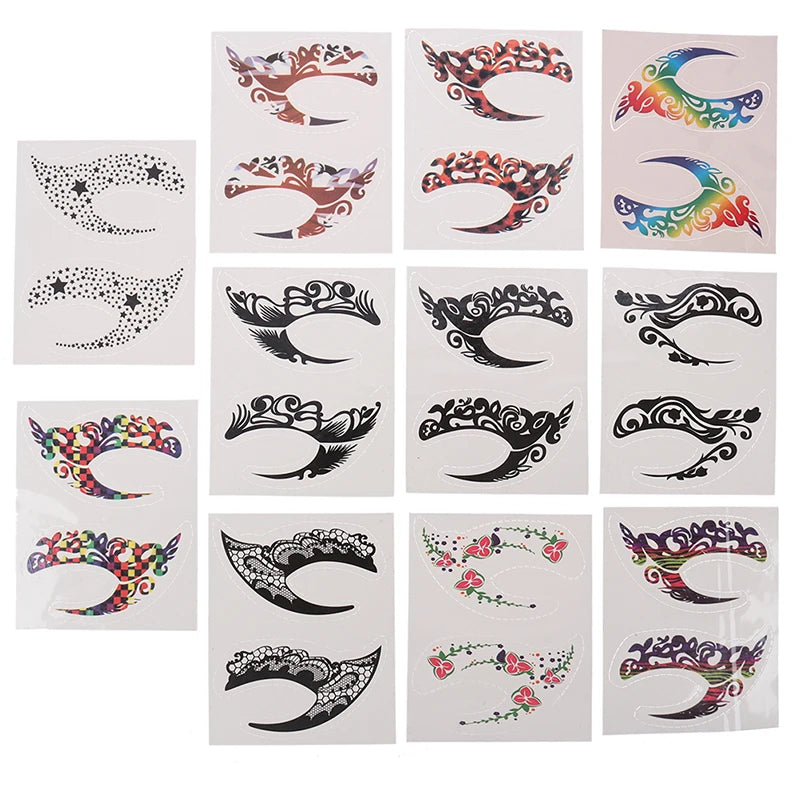 Halloween Eye Temporary Tattoo Face Sticker | Party Makeup Temporary Face Tattoo QXL