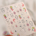 5D Nail Stickers – Dreamy Butterfly Moon Star Decals Nail Art Stickers QXL TL485