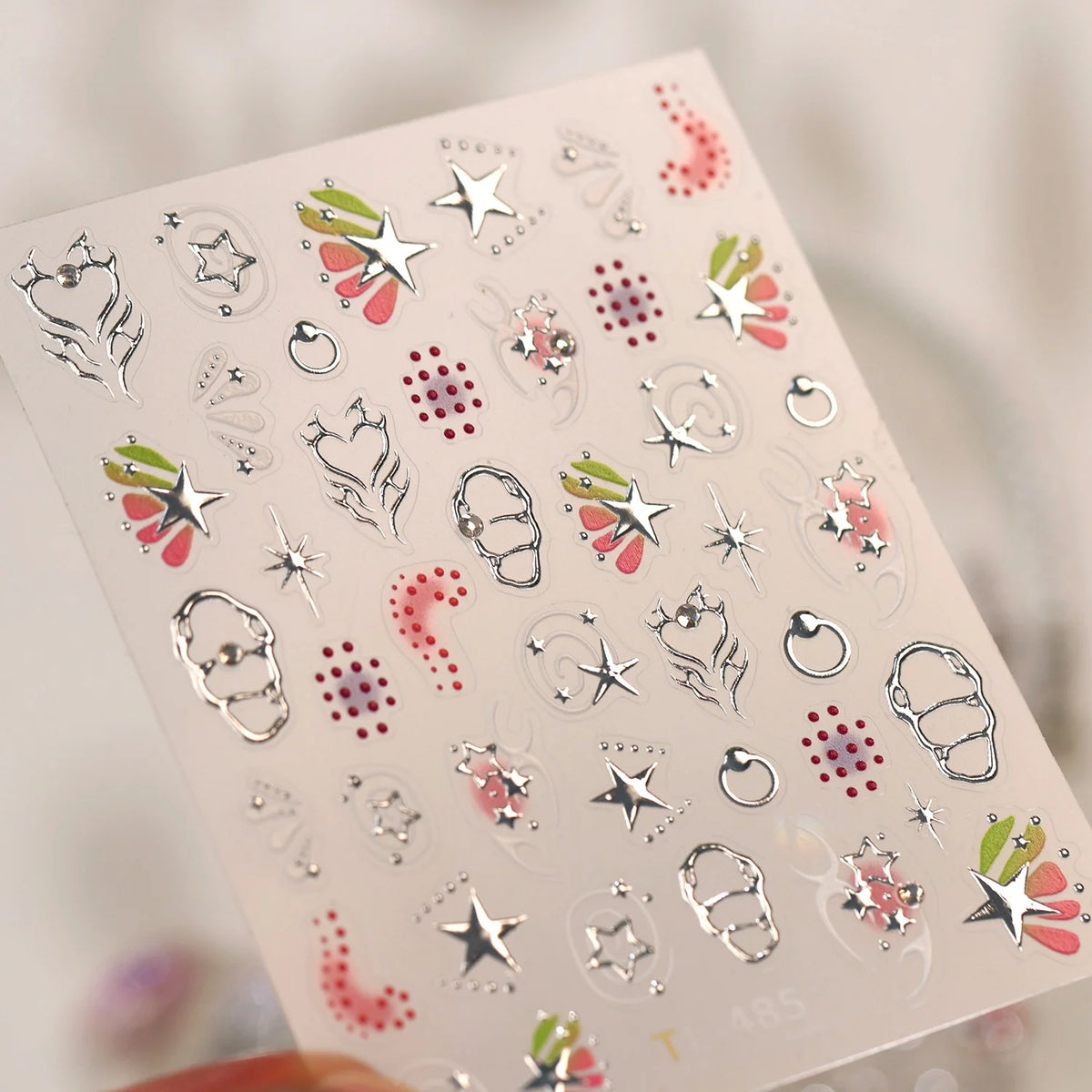 5D Nail Stickers – Dreamy Butterfly Moon Star Decals Nail Art Stickers QXL TL485