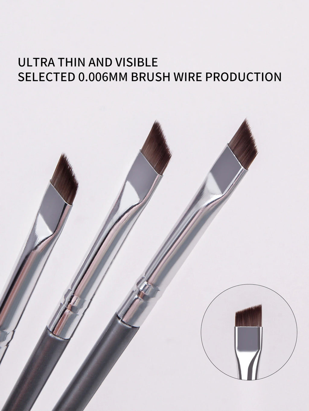 12-Pc Thin Blade Eyeliner & Eyebrow Makeup Brush Set Eye Makeup Brush Set QXL