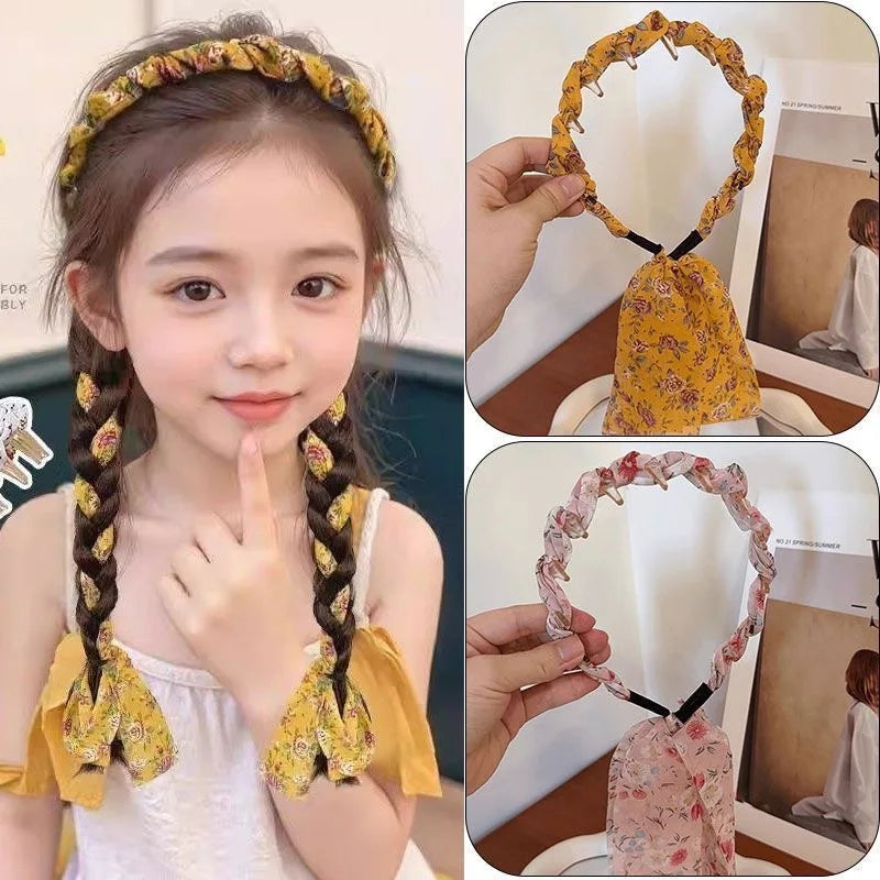 Blue Denim Ribbon Hair Hoop Headband | Korean Style Fashion Headband QXL