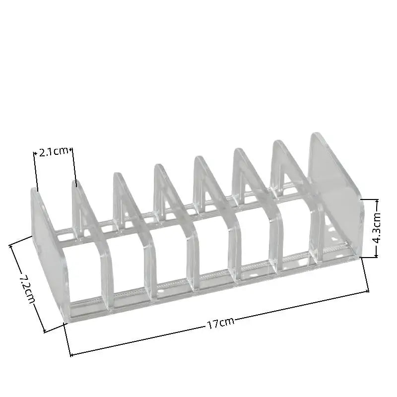 14-Slot Clear Acrylic CD Holder | Desktop & Shelf Organizer CD Rack Organizer QXL