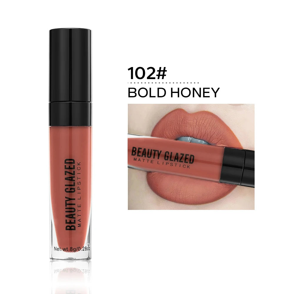 Beauty Glazed Lip Gloss & Liner Combo – Hydrating Tinted Oil Lip Gloss & Liner Set QXL