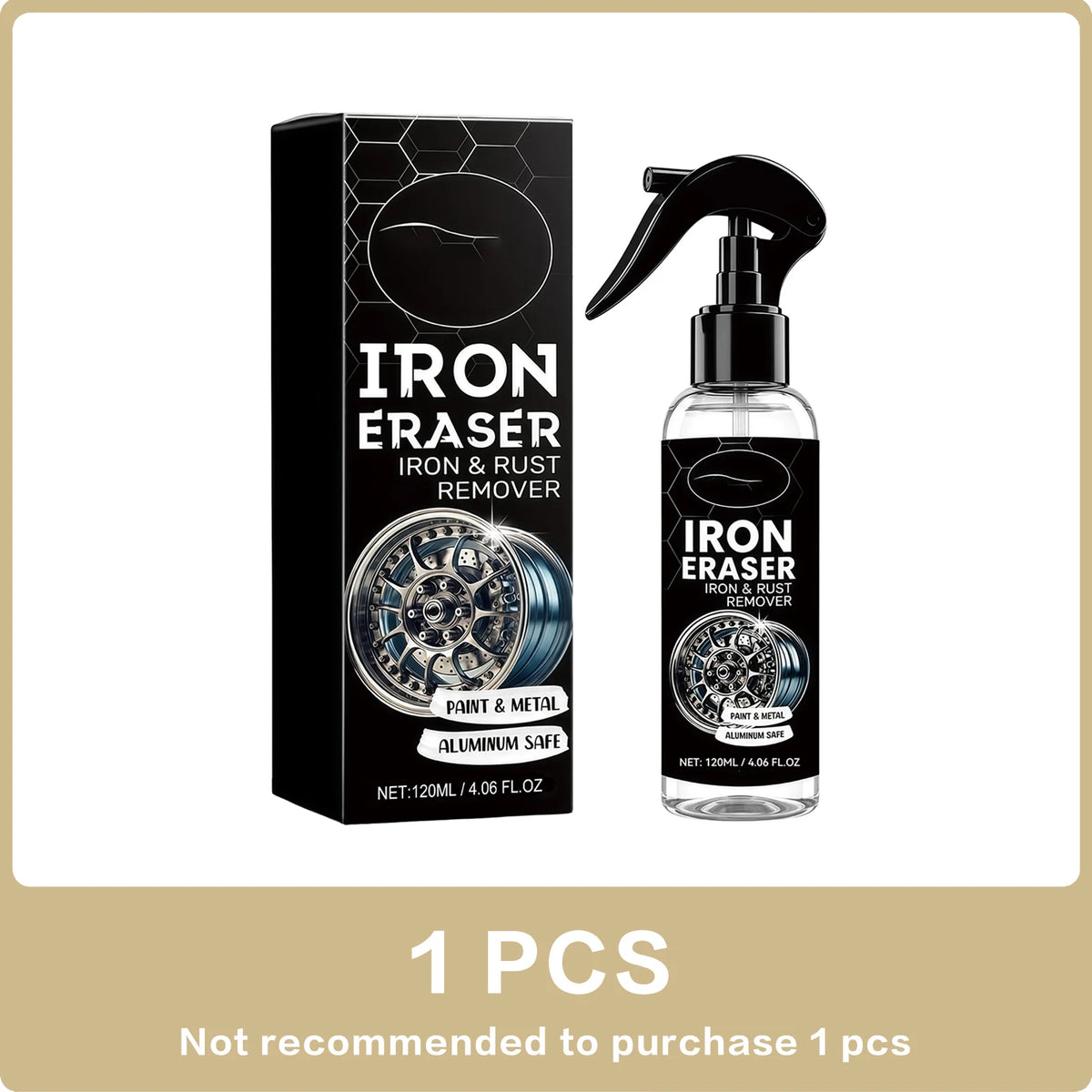 Car Rust Remover Spray – Wheel & Oxide Stain Cleaner 120ml Car Rust Remover Spray QXL 120ml