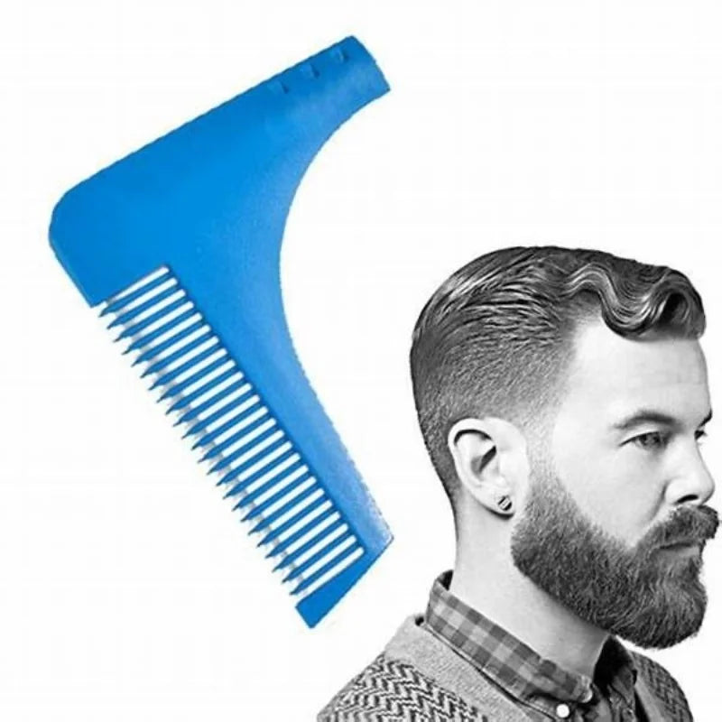 Men's Beard Comb & Styling Template Ruler | ABS Grooming Tool Beard Styling Comb QXL