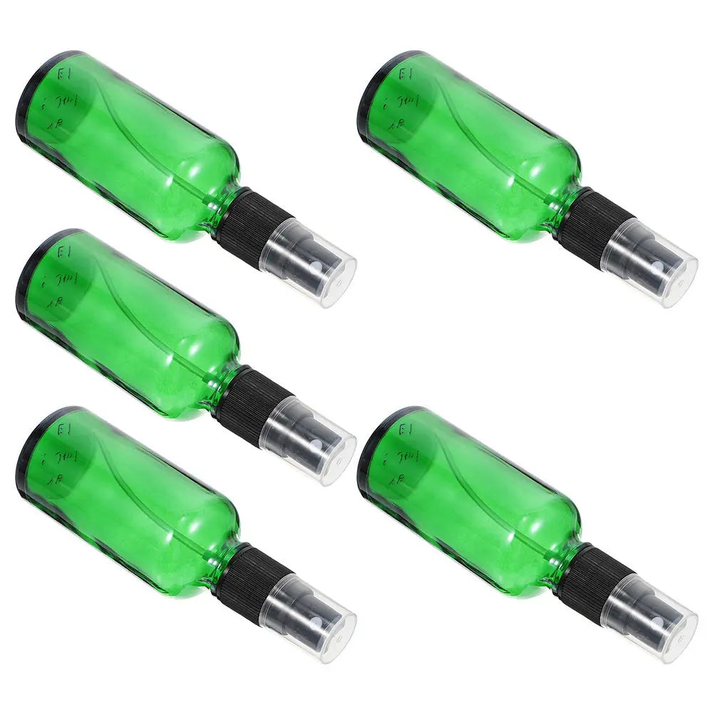 5-Pack 50ml Leakproof Glass Travel Bottles | Refillable Set Glass Travel Bottles QXL Default Title