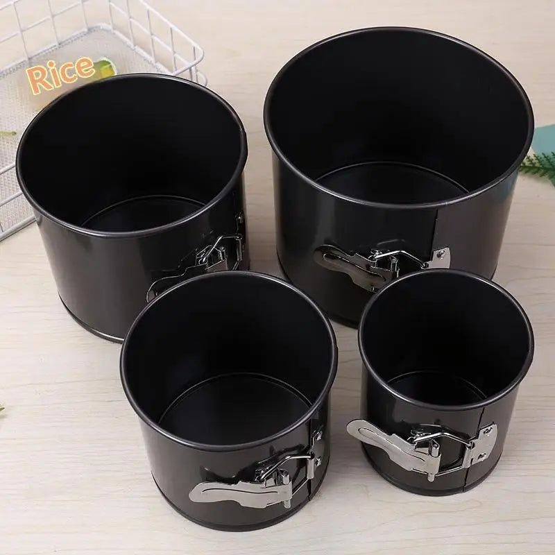 Non-Stick Carbon Steel Round Cake Pan | Removable Bottom Springform Cake Pan QXL