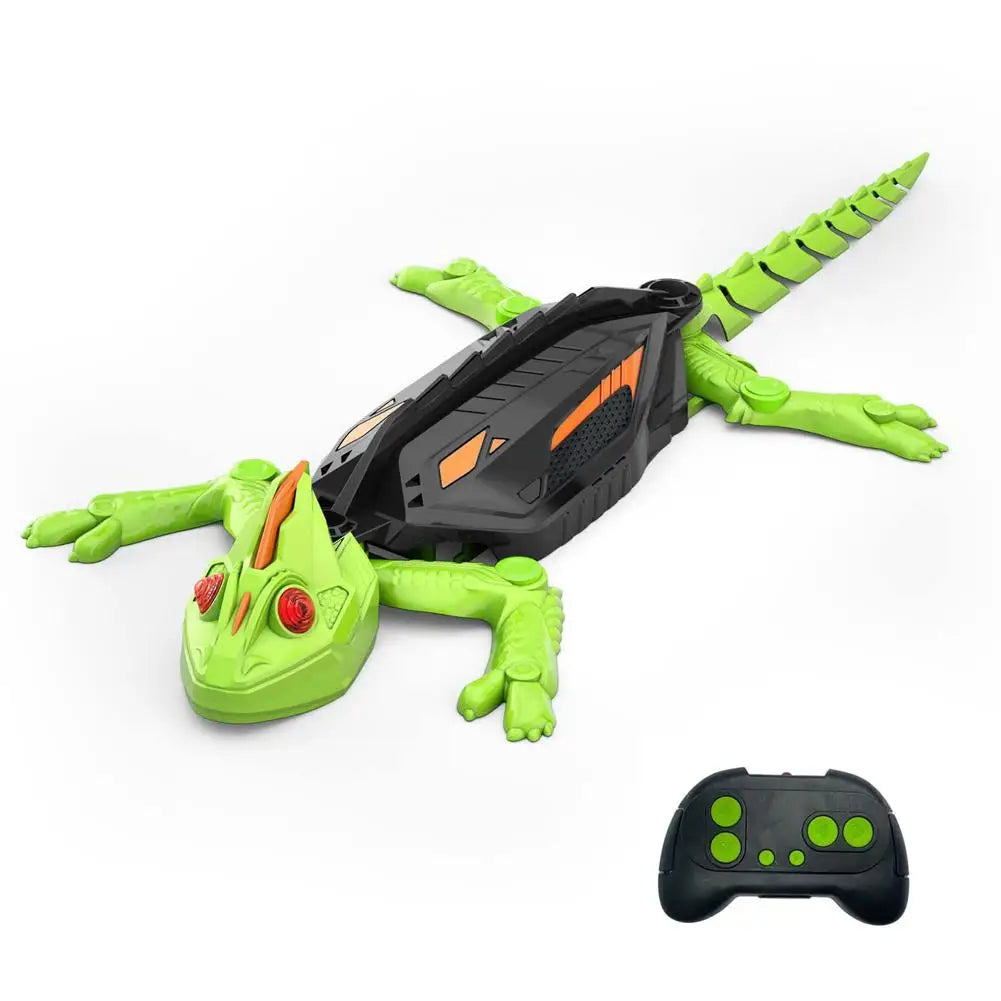 RC Wall Climbing Gecko Robot Toy | LED Eyes & 8m Remote RC Robot Toy QXL Chameleon