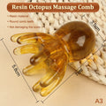 Resin Octopus Scalp Massager | Gua Sha Head Massage Comb Scalp Massager QXL A3
