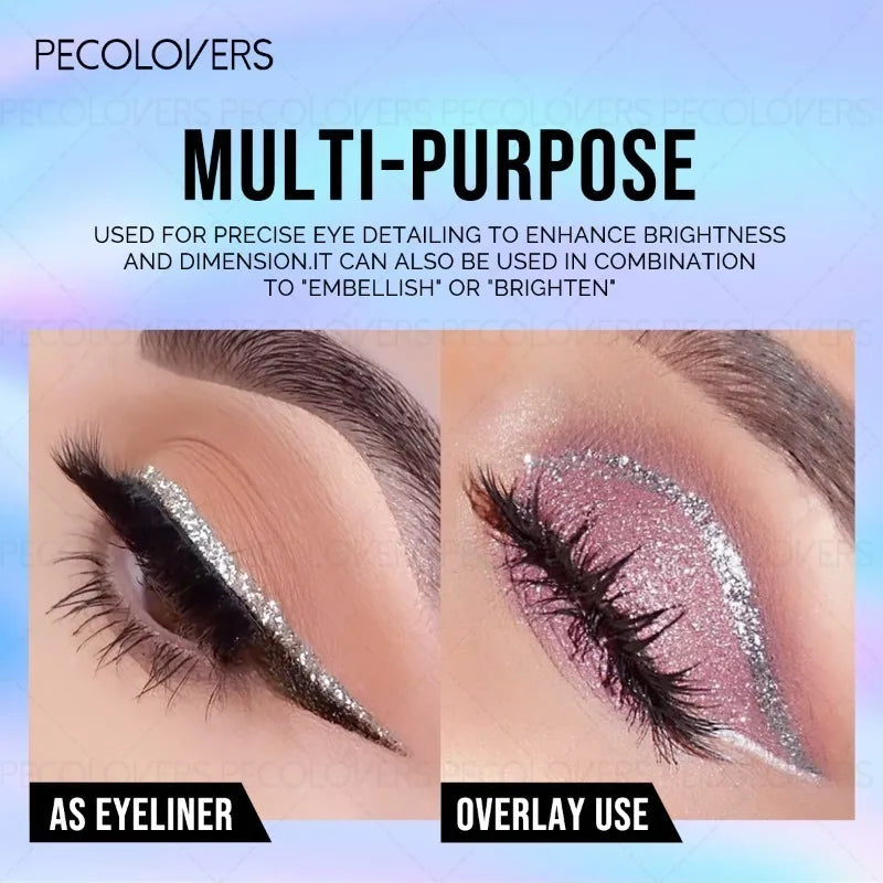 PECOLOVERS Dip-On Shimmer Eyeliner | Cream Eye Makeup Cream Eyeliner QXL
