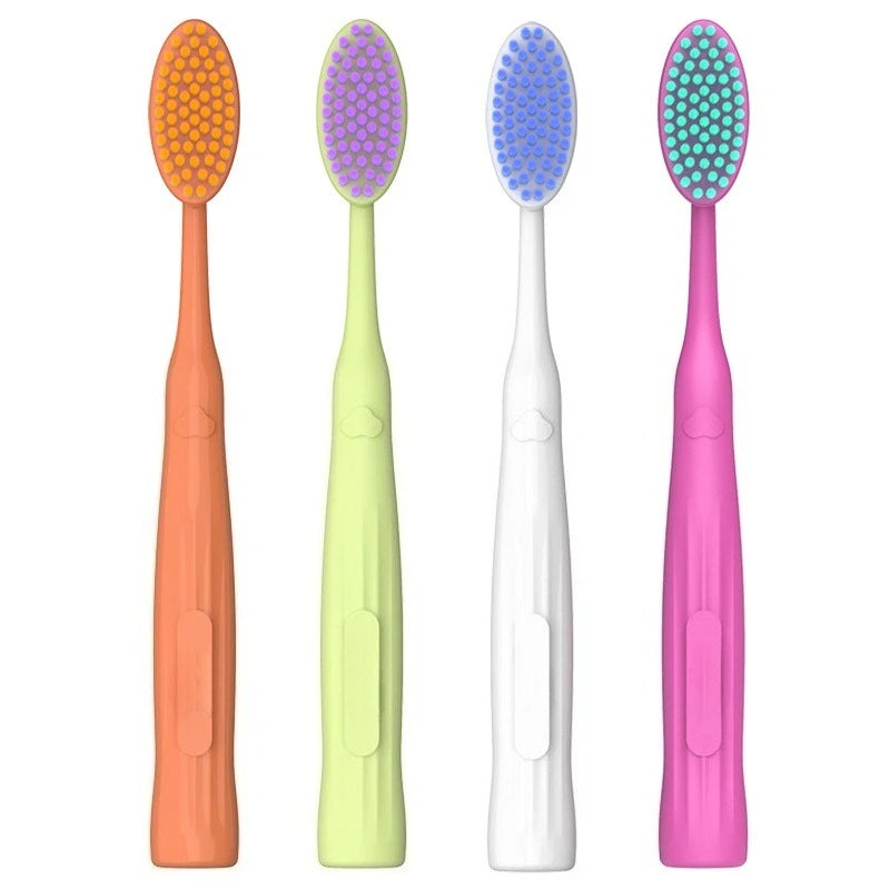 2-Pack Soft Bristle Wide Head Manual Toothbrush Set Manual Toothbrush QXL