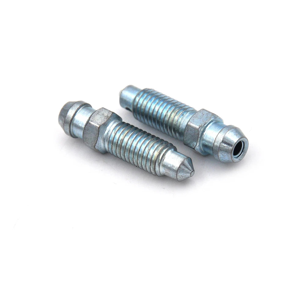 4-Pack M7 x 1.0mm Brake Caliper Bleed Screw Nipples – Steel Brake Caliper Nipples QXL