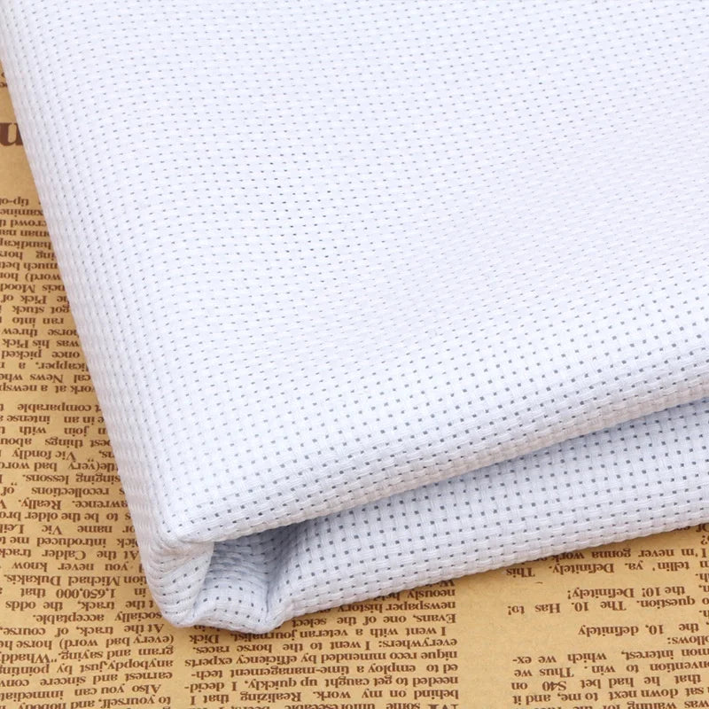 14CT & 11CT Aida Cloth Cross Stitch Fabric | Green Cotton Grid Cross Stitch Fabric QXL