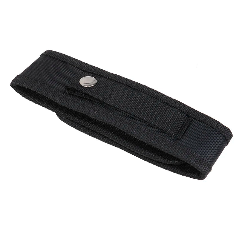 Nylon Belt Holster Pouch for LED Flashlight Torch | Black Flashlight Belt Holster QXL