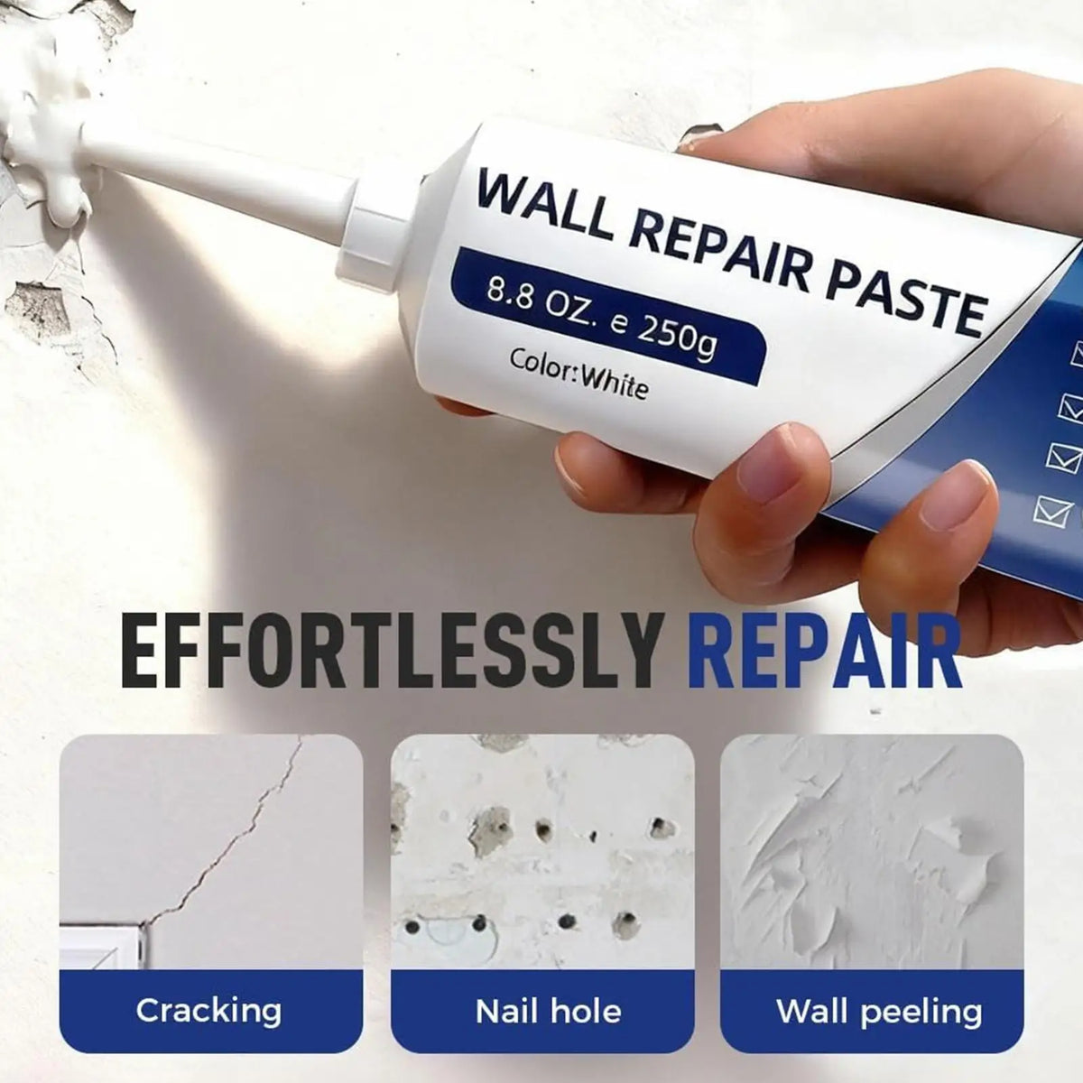 Drywall Repair Kit – Wall Hole Putty Paste Filler & Scraper Wall Repair Kit QXL