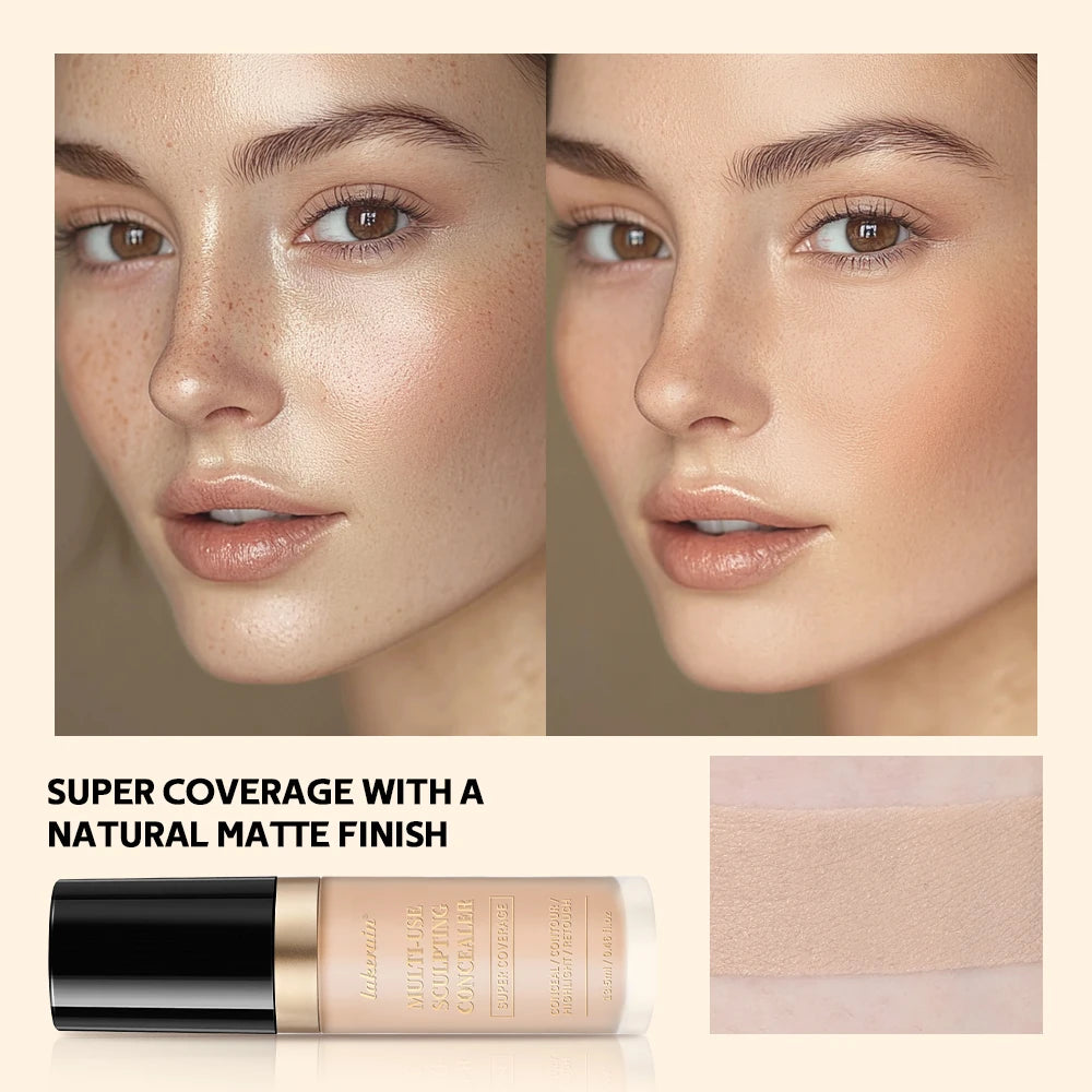 ibcccndc Full Coverage Concealer – Oil-Free Long-Wear Matte Liquid Concealer QXL