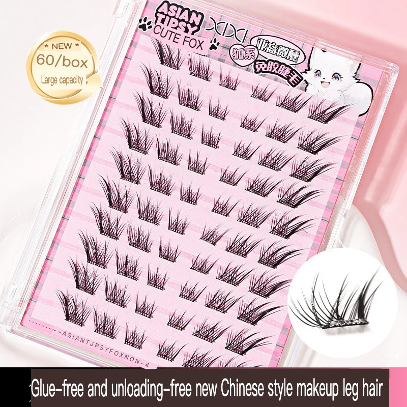 Glue-Free Cluster Lashes | Winged DIY False Eyelashes Cluster False Lashes QXL
