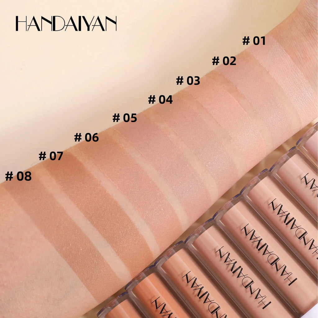 HANDAIYAN 8-Shade Full Coverage Liquid Concealer | Waterproof Liquid Concealer QXL