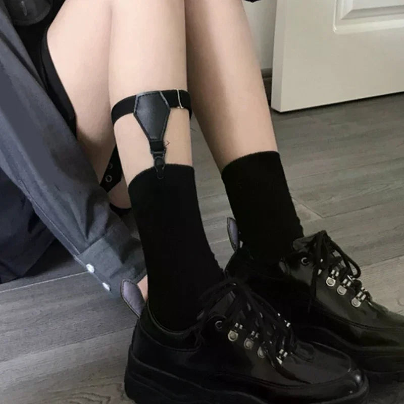 Adjustable Sock Garter Belt | Metal Clip Stocking Suspender Sock Garter Belt QXL