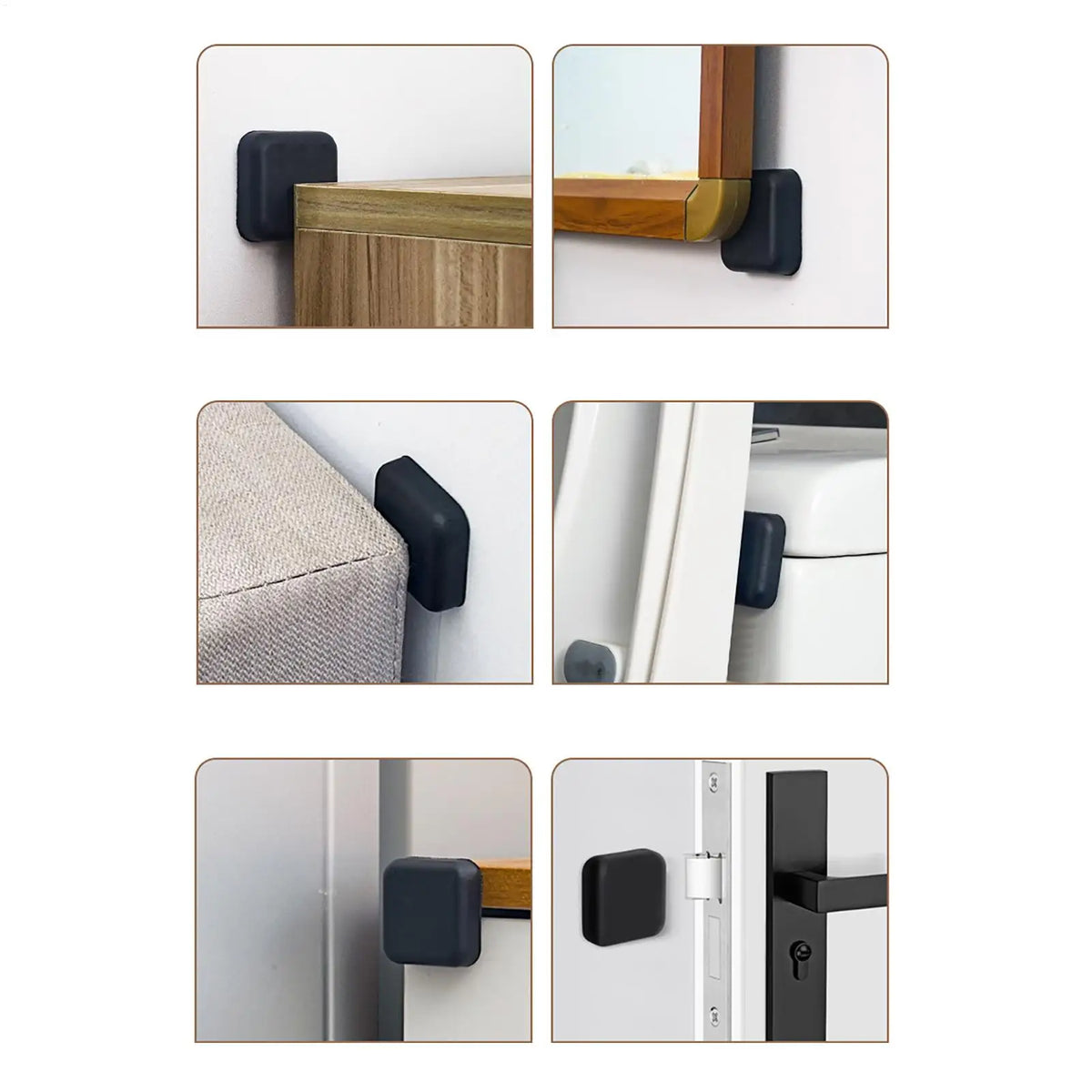 Silicone Door Stopper Wall Protector Adhesive Pad | Anti-Slam Door Stopper Pad QXL
