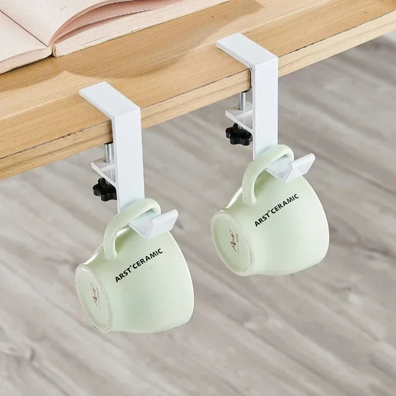 Adjustable Desk Edge Hook | Headset & Bag Hanger Organizer Desk Edge Hook QXL