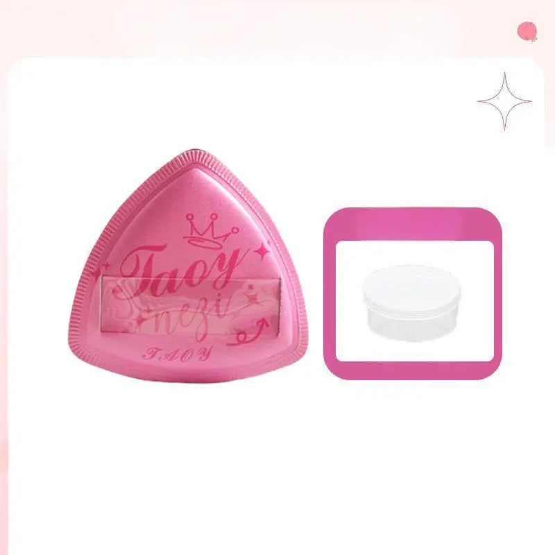Air Cushion Makeup Sponge Puff | Dry & Wet Use + Storage Box Makeup Sponge Puff QXL rose red