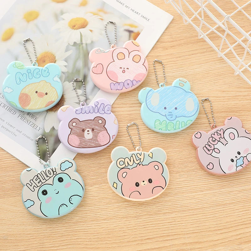Cartoon Mini Comb with Mirror | Portable Kids Folding Comb Mini Folding Comb QXL