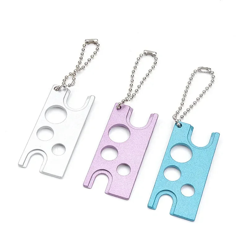 20-Pc Stainless Steel Lash Glue Bottle Cap Openers | Anti-Clog Lash Glue Cap Opener QXL