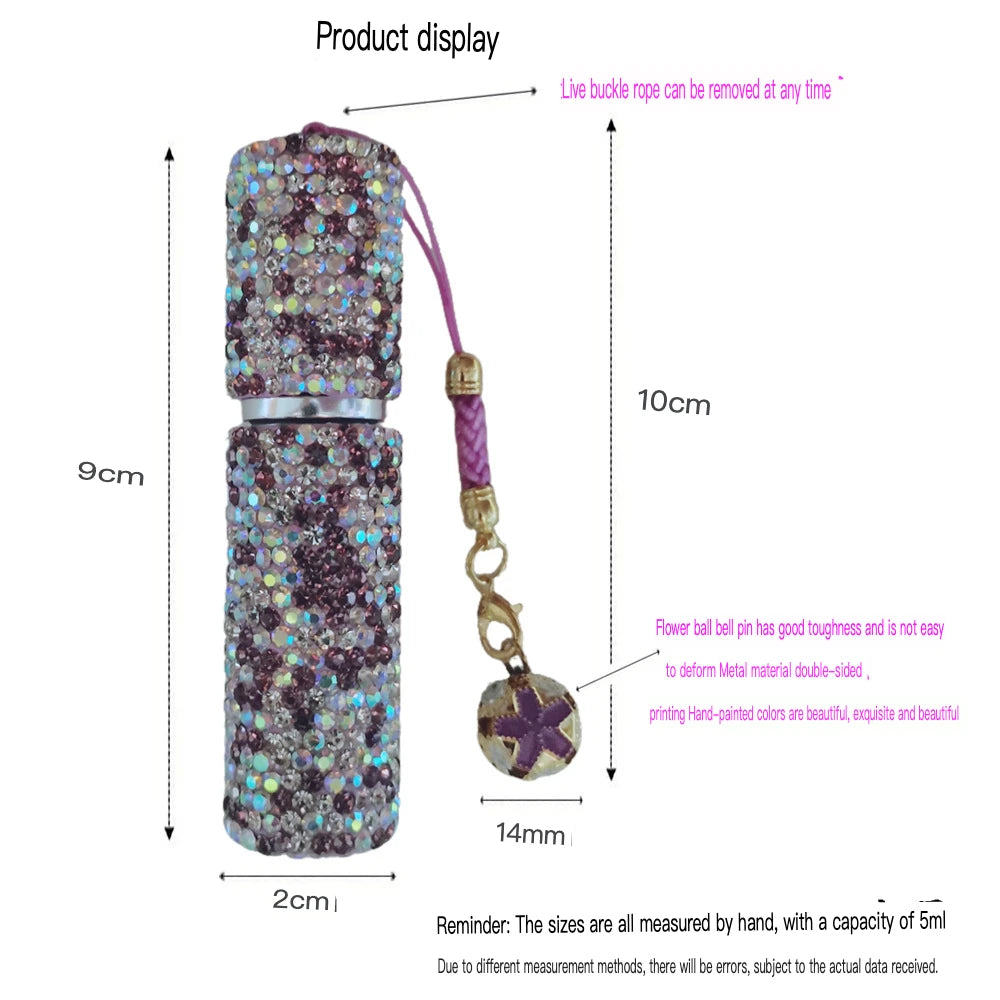 5ml Diamond Glass Perfume Spray Bottle | Travel Atomizer Perfume Atomizer QXL