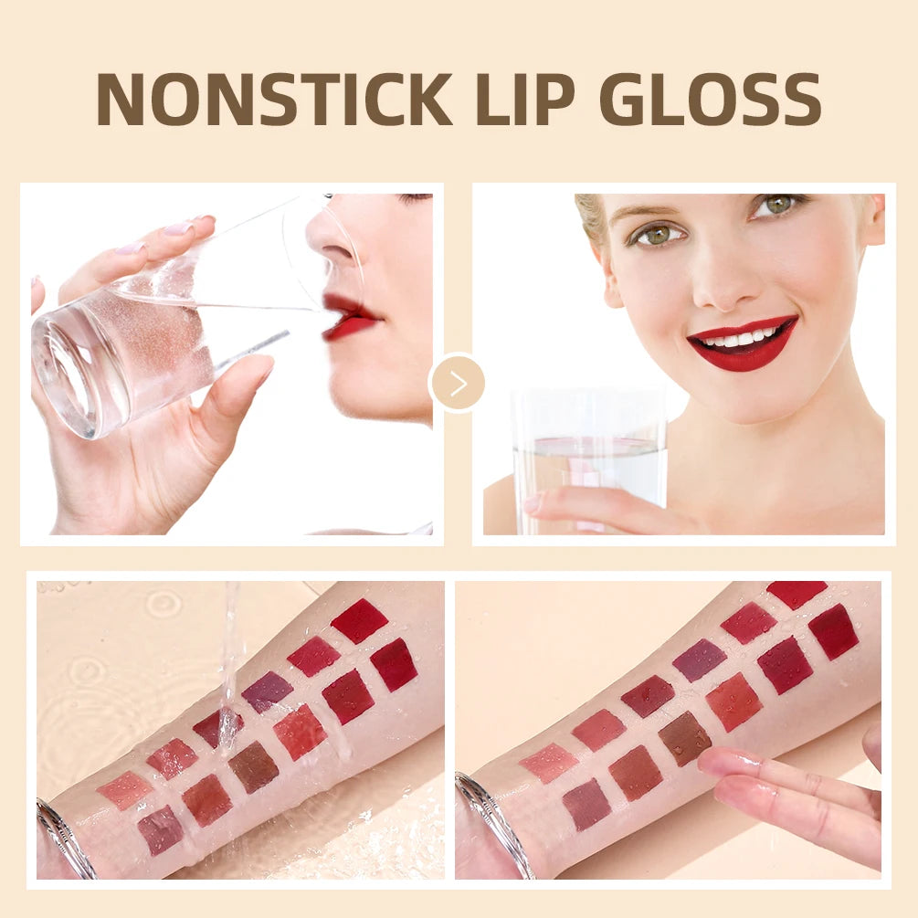 QiBest Matte Liquid Lipstick | 24-Color Velvet Lip Gloss Liquid Lipstick QXL