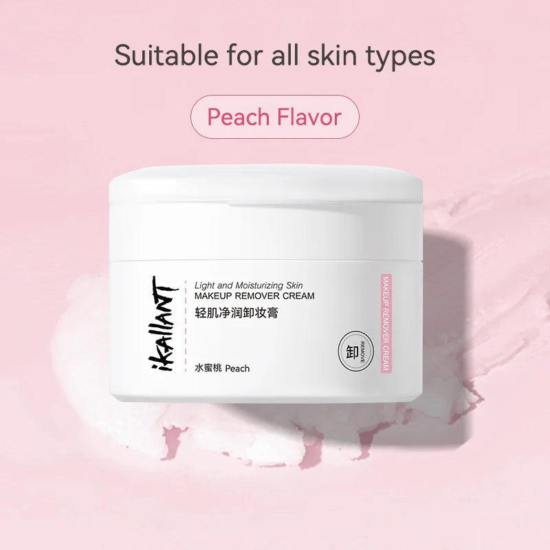 Natural 2-Step Moisturizing Makeup Remover Cream 80g Makeup Remover Cream QXL Honey Peach.