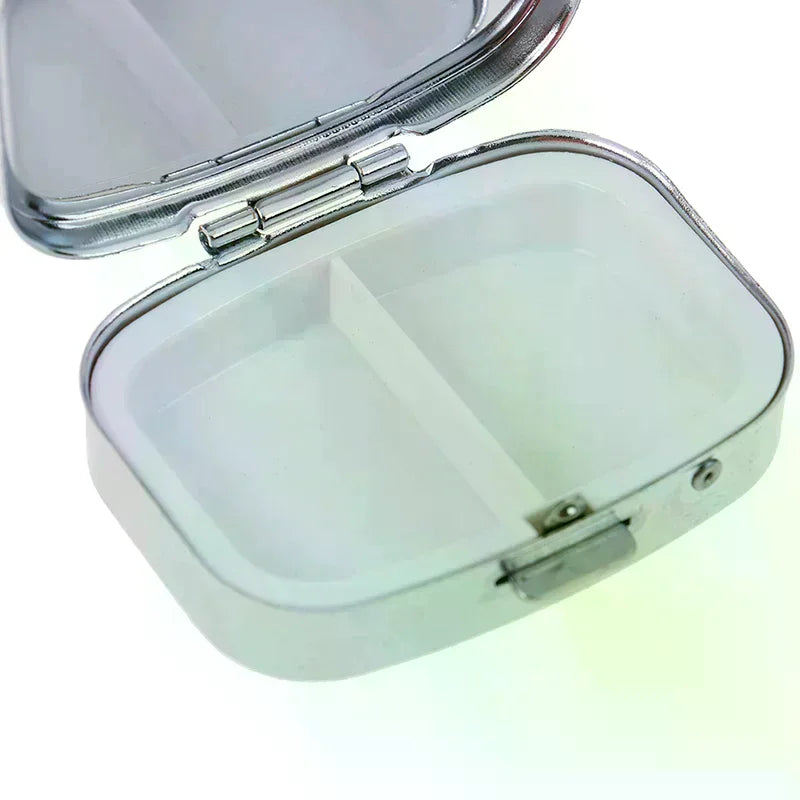 Small Metal Pill Box | Portable Leak-Proof Medicine Case Pill Box QXL