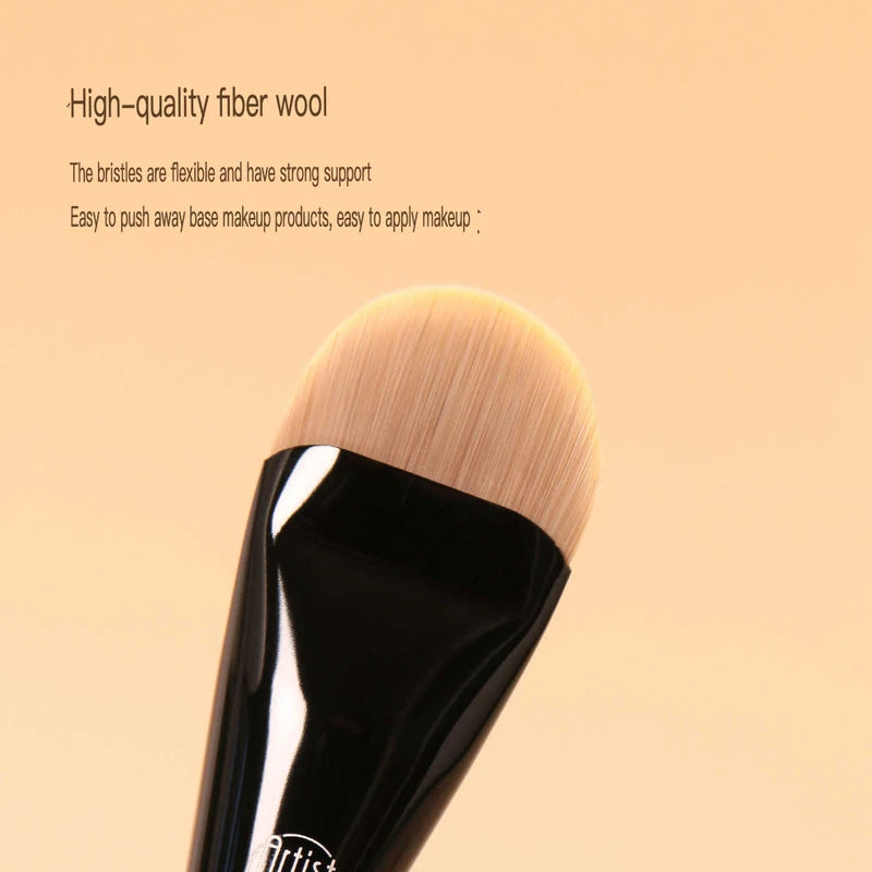 Painter's Walnut B91 Flat Round Foundation Brush | Pro Makeup Foundation Makeup Brush QXL