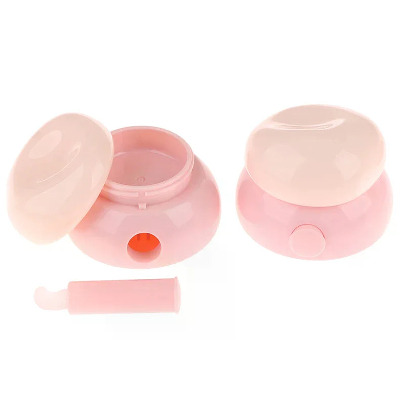 3.5g Mini Refillable Cosmetic Jar with Silicone Spoon Refillable Cosmetic Jar QXL
