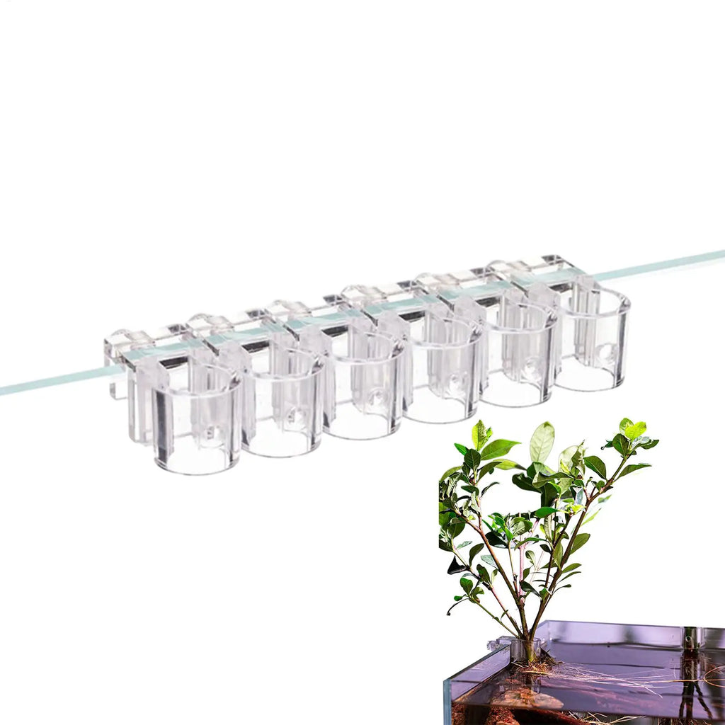 6-Pack Aquarium Plant Holder Cups | Fish Tank Planter Support Aquarium Plant Holder QXL