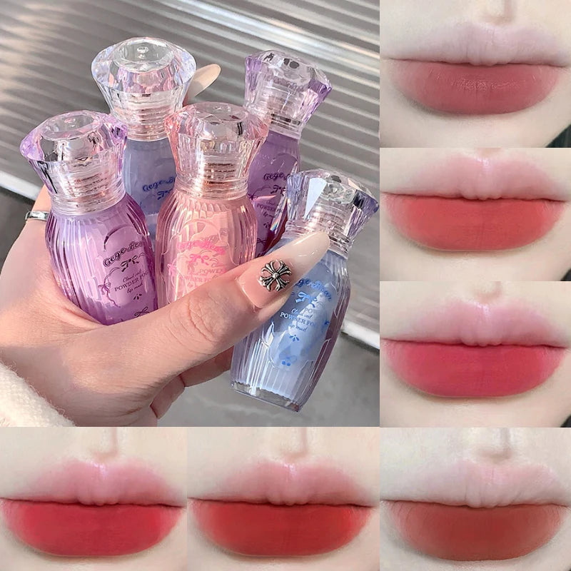 Gege Bear Matte Powder Lip Mud | No-Transfer Long-Lasting Matte Lip Mud QXL