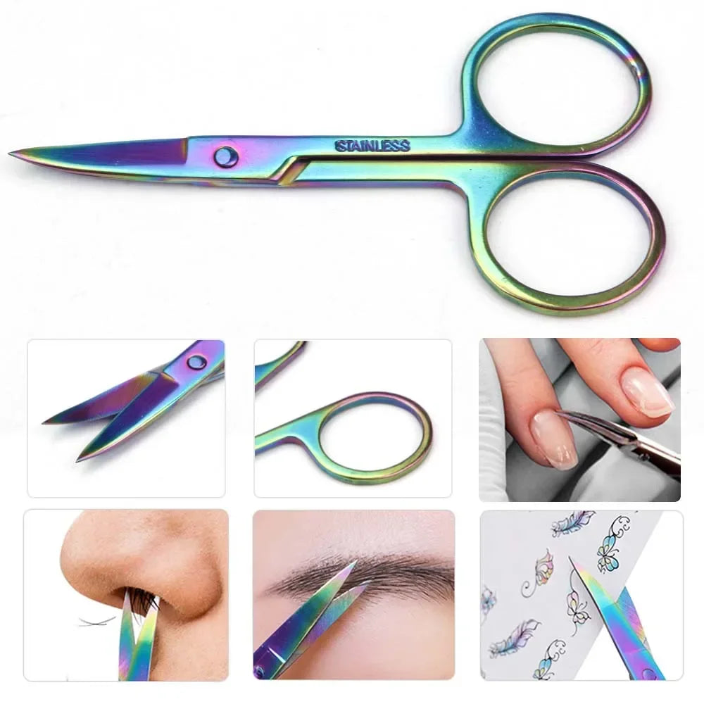 VVOCCI Curved Cuticle Scissors | Stainless Steel Nail Tool Cuticle Scissors QXL