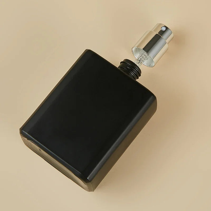 50ml Square Glass Perfume Spray Bottle | Refillable Atomizer Perfume Spray Bottle QXL