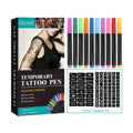 VERONNI 10-Color Temporary Tattoo Pen Set | DIY Body Art Temporary Tattoo Pen QXL a set