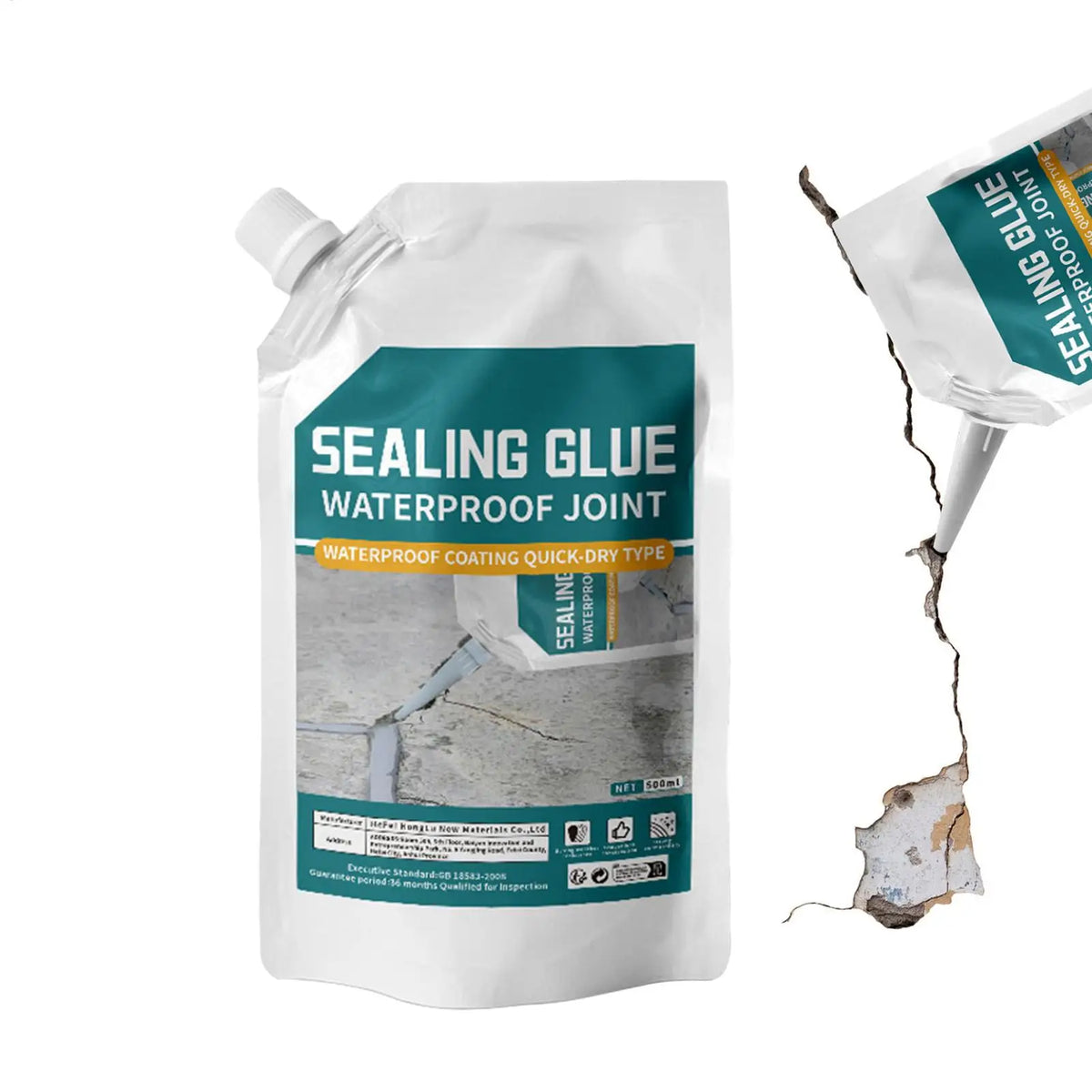 500ml Concrete Crack Filler Sealant | Waterproof Quick-Dry Concrete Crack Sealant QXL