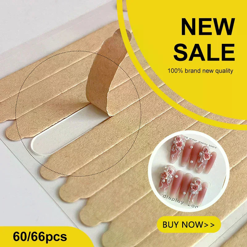 60/66-Pc Double-Sided Nail Display Tape | False Nail Tips Nail Display Tape QXL