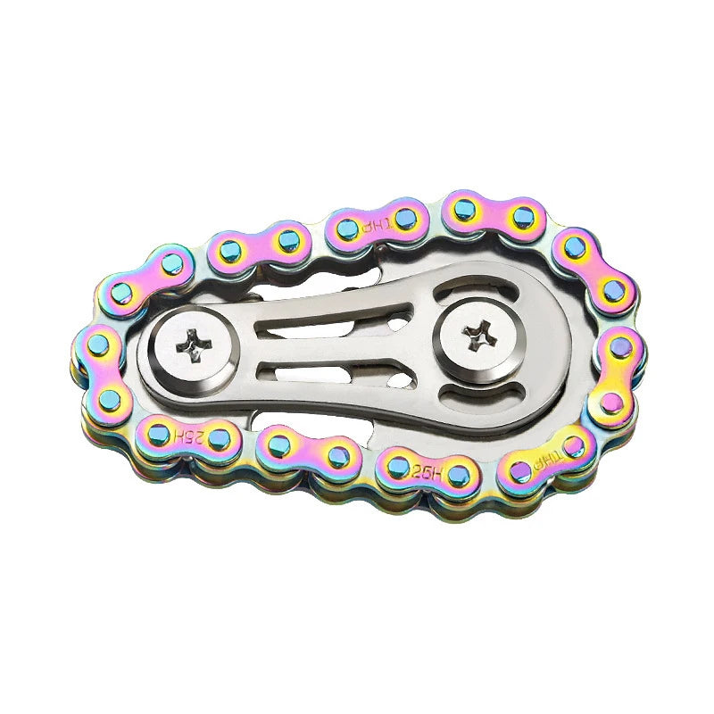 Metal Bike Chain Fidget Spinner | Zinc Alloy Gear Sprocket Toy Fidget Spinner Toy QXL E