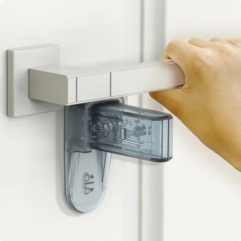 vvocci Door Lever Lock | Baby Proofing Handle Lock 2-Pack Baby Proofing Lock QXL